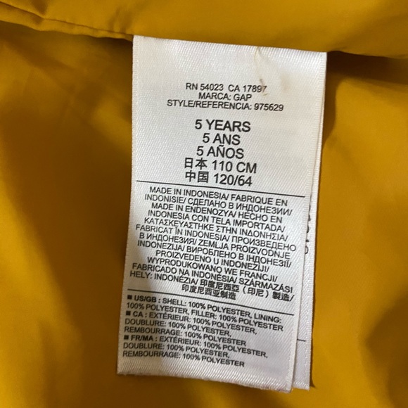 Baby Gap navy puffer vest size 5 - Picture 11 of 13